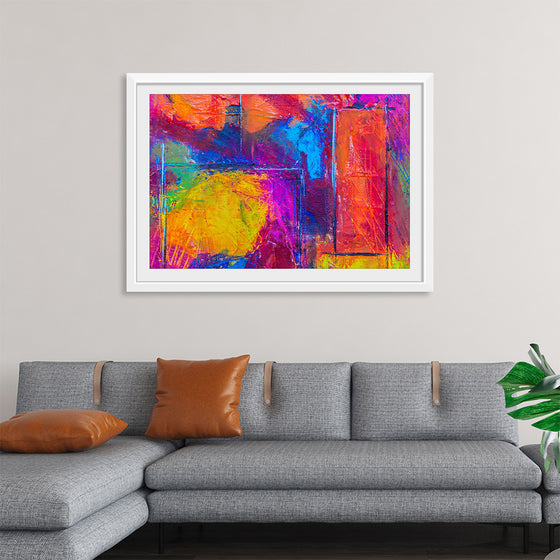 "Multicolored Abstract Painting", Steve Johnson