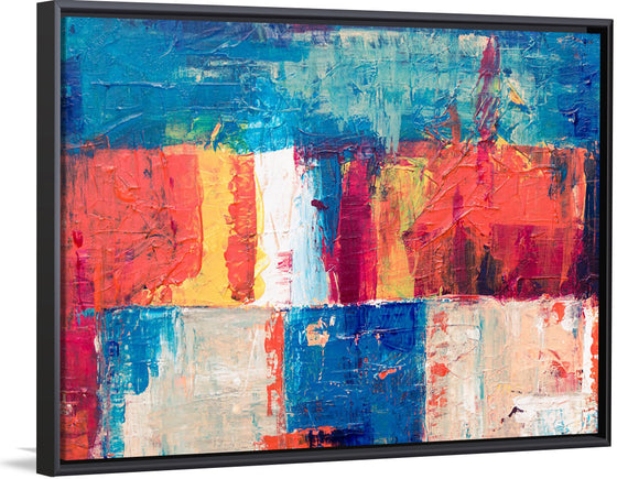 "Red, Blue, and White Abstract Painting", Steve Johnson