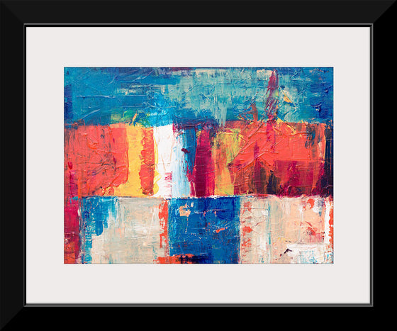 "Red, Blue, and White Abstract Painting", Steve Johnson