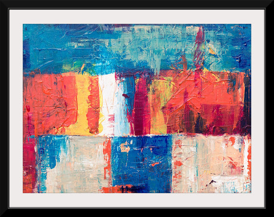 "Red, Blue, and White Abstract Painting", Steve Johnson