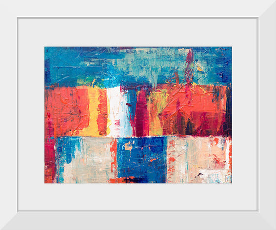 "Red, Blue, and White Abstract Painting", Steve Johnson