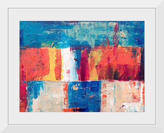 "Red, Blue, and White Abstract Painting", Steve Johnson