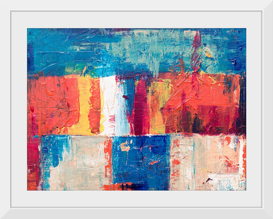 "Red, Blue, and White Abstract Painting", Steve Johnson