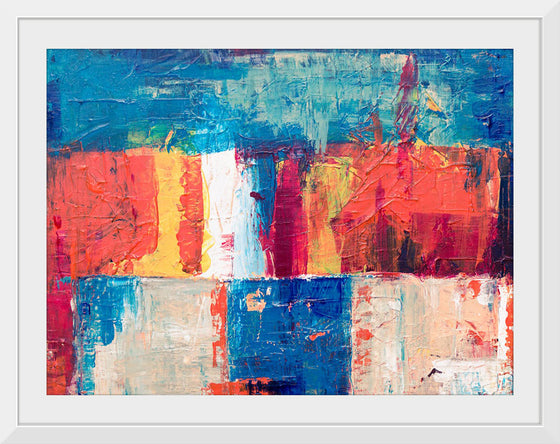 "Red, Blue, and White Abstract Painting", Steve Johnson