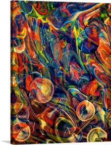  Dive into a world of vibrant colors and fluid shapes with this mesmerizing artwork, now available as a premium print. Every glance reveals a new dance of hues and patterns, an eternal flow of reds, blues, greens, and yellows intertwined in harmonious chaos. 