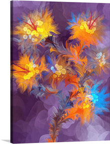  “Wildflowers” is an enchanting limited edition print that beckons you into a world of vibrant blooms. Each brushstroke captures the ephemeral beauty of untamed wildflowers against a mystical purple backdrop. Radiant yellows, oranges, and blues dance across the canvas, evoking whimsy and elegance. 