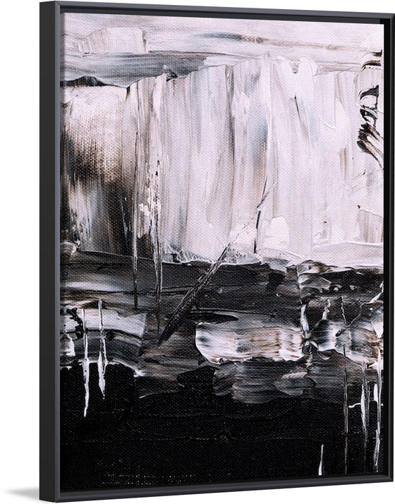 "Black and White Abstract Painting", Steve Johnson