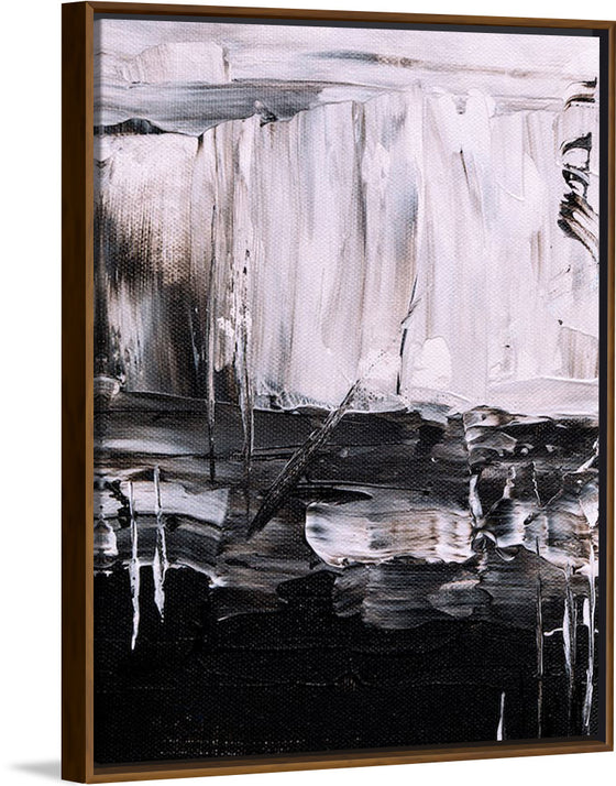 "Black and White Abstract Painting", Steve Johnson