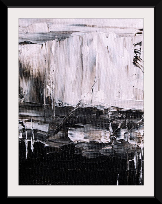 "Black and White Abstract Painting", Steve Johnson