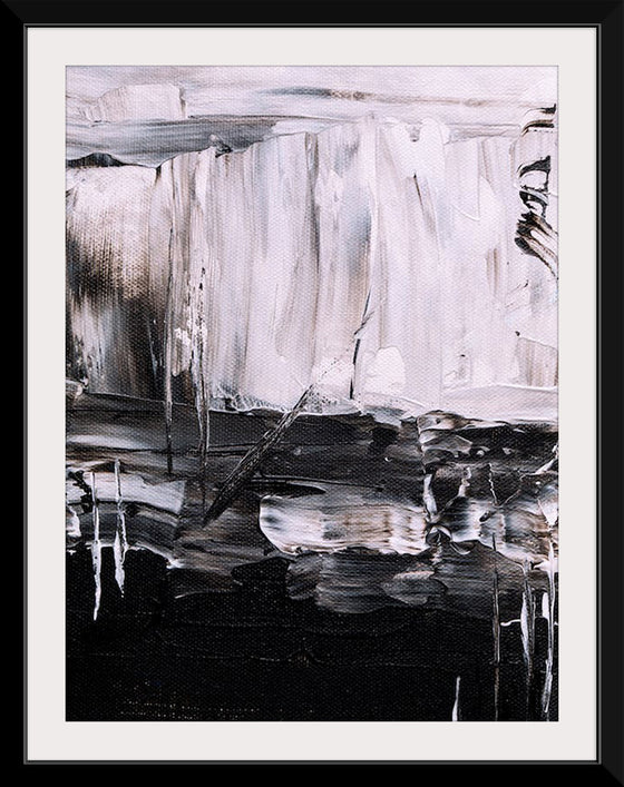 "Black and White Abstract Painting", Steve Johnson