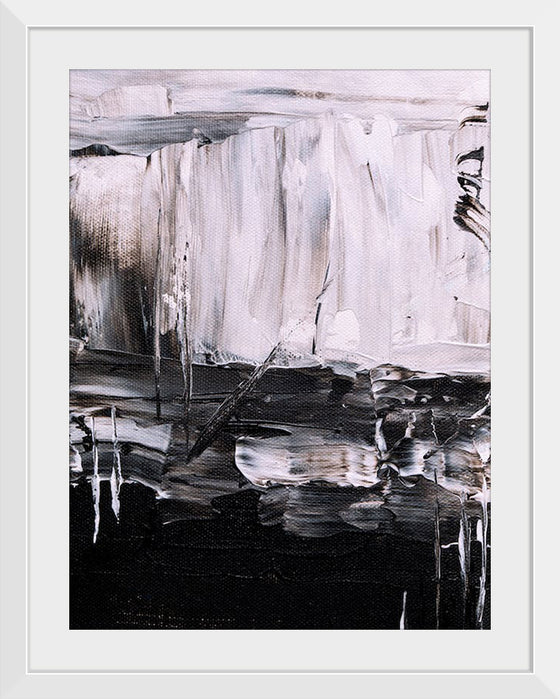 "Black and White Abstract Painting", Steve Johnson