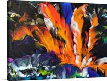  “Orange, Purple, and Green Abstract” is a stunning masterpiece that will add a touch of vibrancy to any room. The artwork features bold splashes of orange, purple, and green colors that collide and embrace, evoking a myriad of feelings. The fiery orange blazes with passion; the serene purple whispers of mystery; the vibrant green sings of renewal.