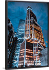 "Low Angle Photography of a High Rise Building at Night", Nikolai Lapshin