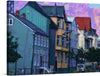 Immerse yourself in the enchanting allure of Reykjavik with this exquisite print, “Buildings In Iceland, Reykjavik.” Every brushstroke captures the city’s architectural charm and vibrant atmosphere. The artwork features a row of iconic Icelandic buildings, each boasting distinct designs and a palette of colors as diverse and harmonious as the city itself. The sky, painted with passionate strokes of majestic purples and pinks, casts an ethereal glow that breathes life into the structures.