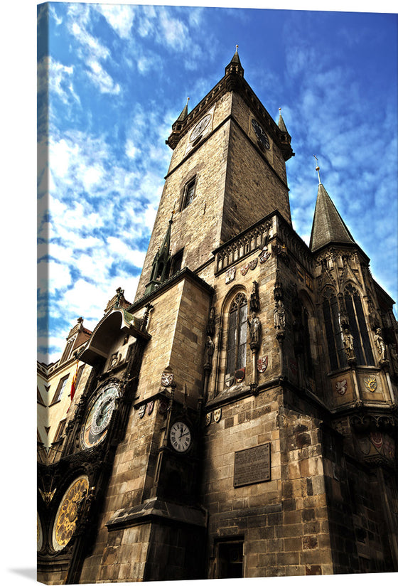 Immerse yourself in the enchanting allure of Prague with this stunning print of the Old Town City Hall. Every intricate detail, from the majestic clock tower to the gothic architectural elements, is captured with exquisite clarity. Let this piece transport you to the cobbled streets of one of Europe’s most charming cities, where history and culture converge in a mesmerizing dance.