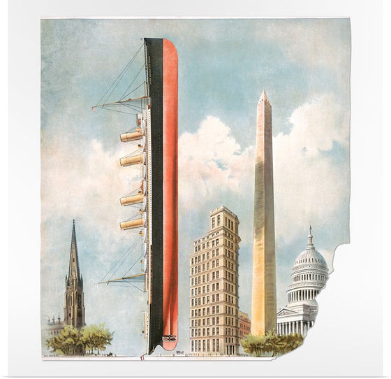 "Kaiser Wilhelm der Grosse Size Comparison", Gray Litho. Co.