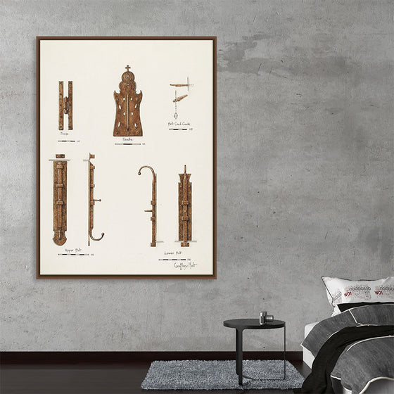 "Hardware Details (of doors) (ca. 1940)", Geoffrey Holt