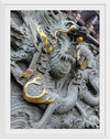 "Dragon Sculpture on Temple Wall"