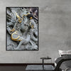 "Dragon Sculpture on Temple Wall"