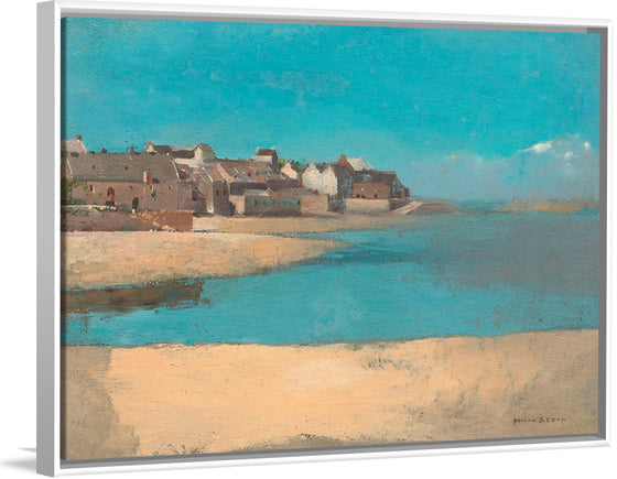 "Village by the Sea in Brittany (1880)", Odilon Redon