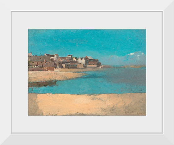 "Village by the Sea in Brittany (1880)", Odilon Redon