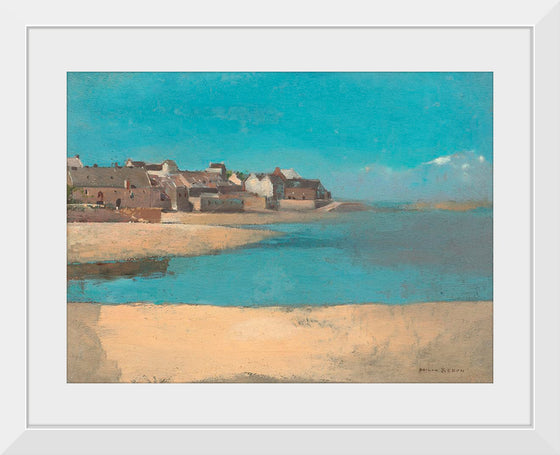 "Village by the Sea in Brittany (1880)", Odilon Redon