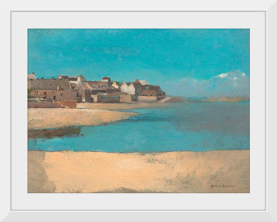 "Village by the Sea in Brittany (1880)", Odilon Redon