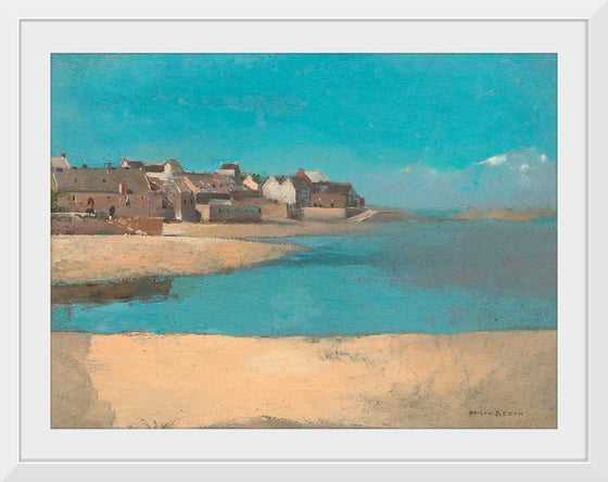 "Village by the Sea in Brittany (1880)", Odilon Redon