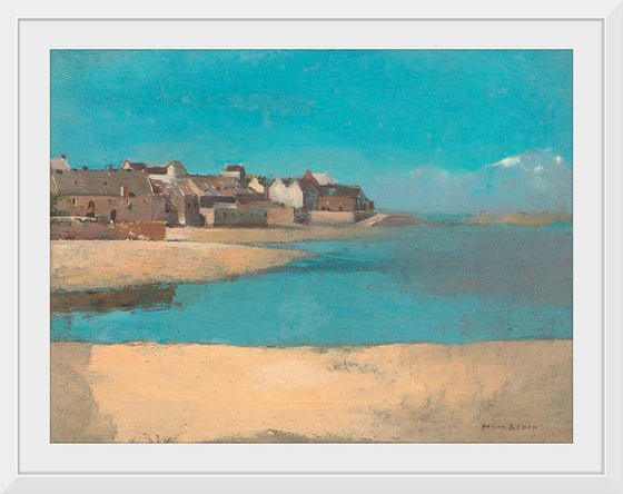 "Village by the Sea in Brittany (1880)", Odilon Redon