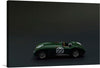 Immerse yourself in the world of classic racing with this exquisite print. The artwork features a meticulously detailed model of a green racing car, marked with the iconic “22”. Set against a dark backdrop, every curve and contour is accentuated, evoking the thrilling atmosphere of historic races. 