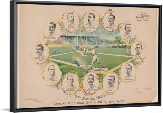 "Our Baseball Heroes - Captains of the Twelve Clubs in the National League"