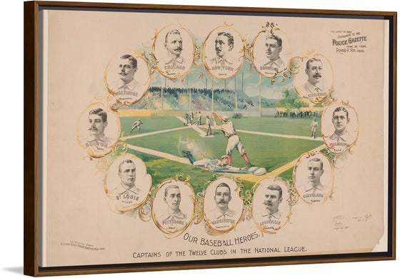 "Our Baseball Heroes - Captains of the Twelve Clubs in the National League"