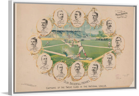 "Our Baseball Heroes - Captains of the Twelve Clubs in the National League"