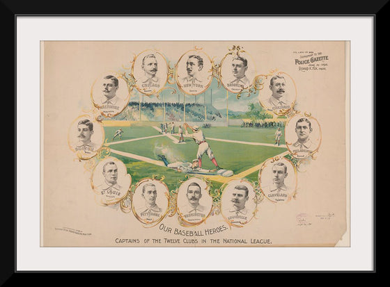 "Our Baseball Heroes - Captains of the Twelve Clubs in the National League"