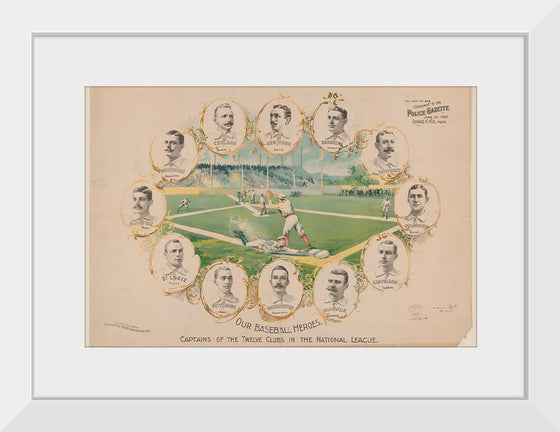 "Our Baseball Heroes - Captains of the Twelve Clubs in the National League"