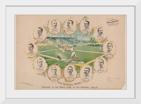 "Our Baseball Heroes - Captains of the Twelve Clubs in the National League"