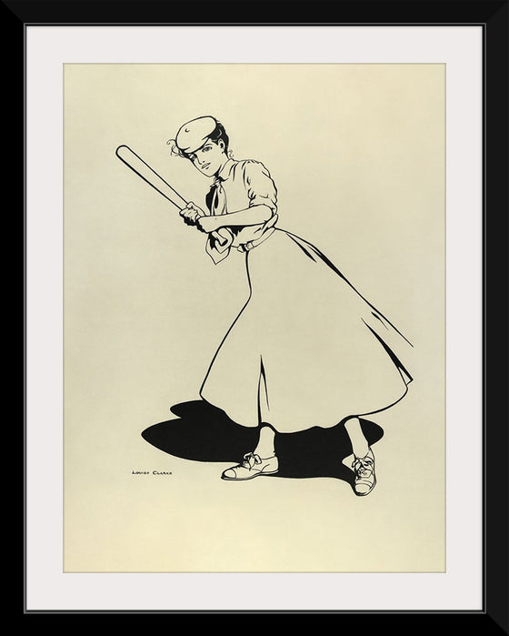 "Princeton University Woman Baseball Player (1905)", Louise Clark