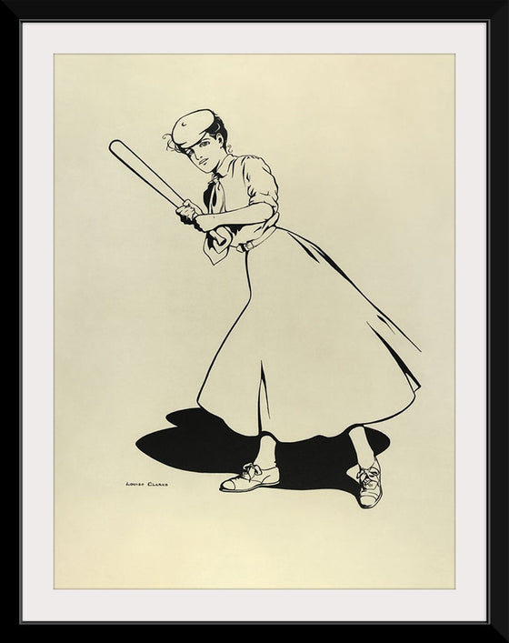 "Princeton University Woman Baseball Player (1905)", Louise Clark