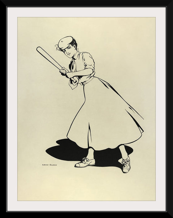 "Princeton University Woman Baseball Player (1905)", Louise Clark