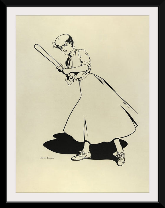 "Princeton University Woman Baseball Player (1905)", Louise Clark