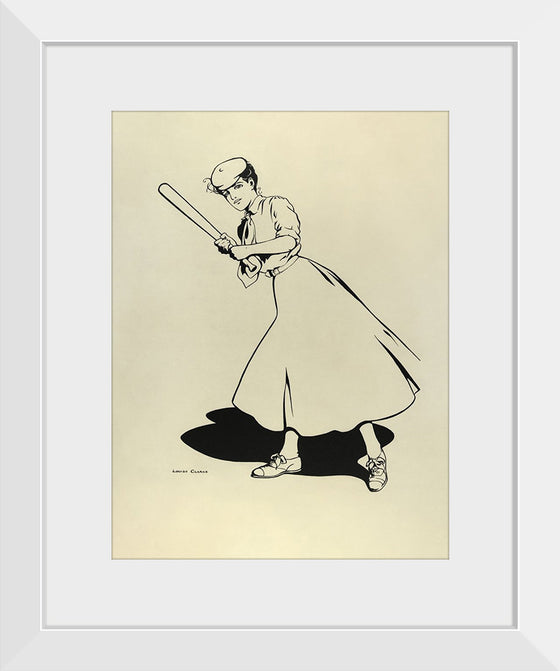 "Princeton University Woman Baseball Player (1905)", Louise Clark