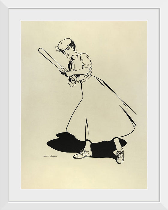 "Princeton University Woman Baseball Player (1905)", Louise Clark