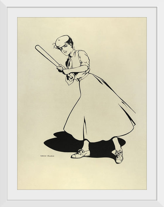 "Princeton University Woman Baseball Player (1905)", Louise Clark