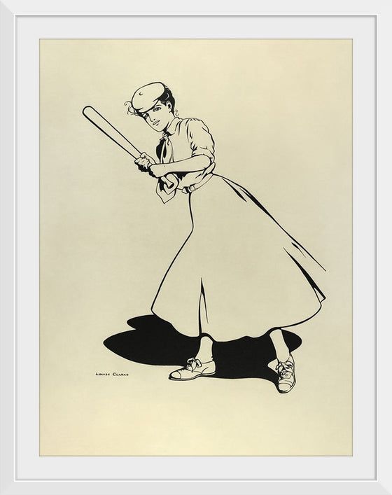 "Princeton University Woman Baseball Player (1905)", Louise Clark