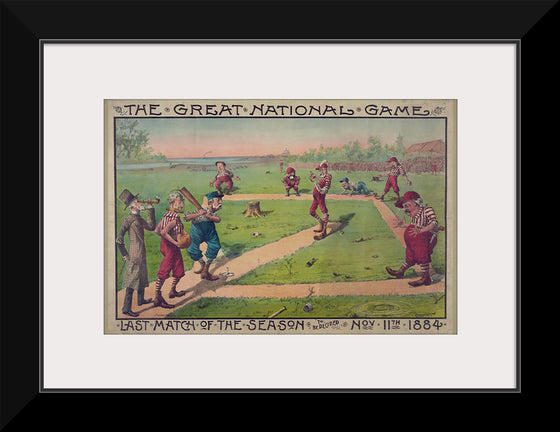 "The great national game - last match of the season to be decided Nov. 11th 1884", Macbrair & Sons