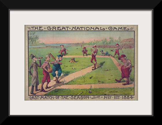 "The great national game - last match of the season to be decided Nov. 11th 1884", Macbrair & Sons