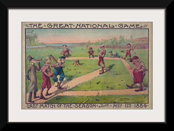 "The great national game - last match of the season to be decided Nov. 11th 1884", Macbrair & Sons