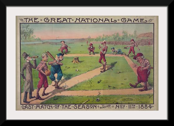 "The great national game - last match of the season to be decided Nov. 11th 1884", Macbrair & Sons