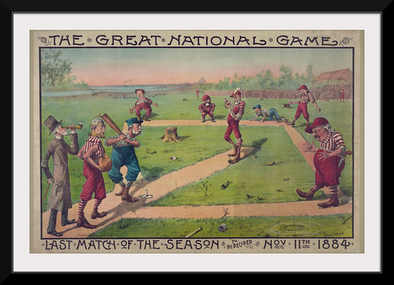 "The great national game - last match of the season to be decided Nov. 11th 1884", Macbrair & Sons