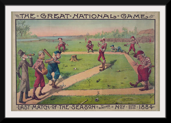 "The great national game - last match of the season to be decided Nov. 11th 1884", Macbrair & Sons